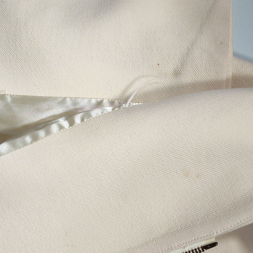J. Crew Double Cloth Italian Wool Ivory Coat 2P - Picture 11 of 14